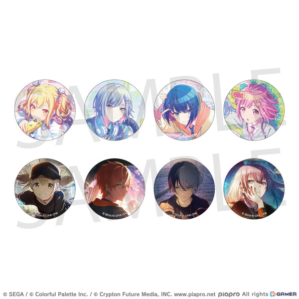 プロセカ」より「グリッター缶バッジ イベントイラストコレクション