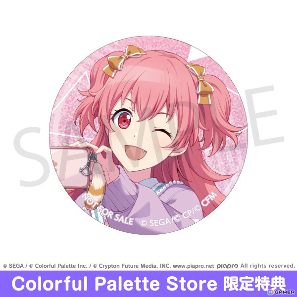 プロセカ」より「グリッター缶バッジ イベントイラスト