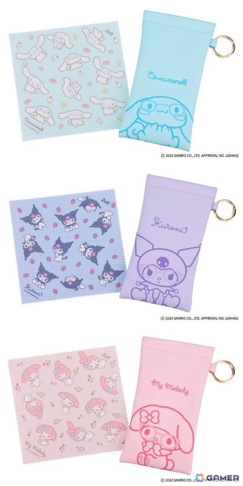 Zoffとサンリオキャラクターズのコラボメガネやグッズの全ラインアップが公開！クロミ、シナモロール、マイメロディがキュートなメガネ姿で登場の画像16