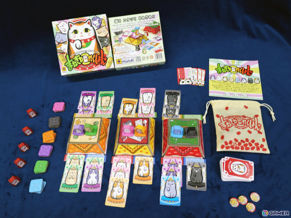 ネコ×ポーカーの新作ボードゲーム「まねきねこれくしょん」が12月14日に発売！手札とこたつの上のまねきねこで役を作ろうの画像8