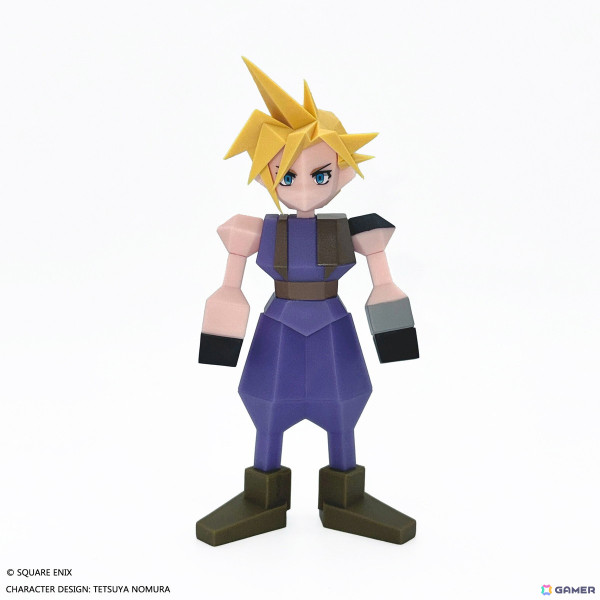 デフォルメデザインがモチーフの「ファイナルファンタジーVII ポリゴンソフビ クラウド・ストライフ」が予約受付中!シリーズ展開も予定の画像