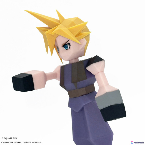 デフォルメデザインがモチーフの「ファイナルファンタジーVII ポリゴンソフビ クラウド・ストライフ」が予約受付中!シリーズ展開も予定の画像