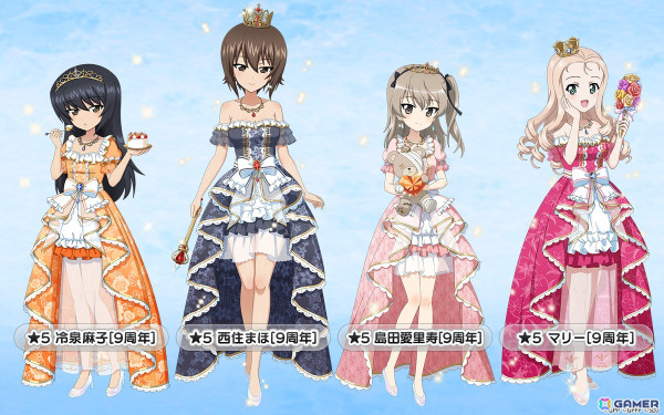 「ガールズ＆パンツァー 戦車道大作戦！」の9周年記念生徒第2弾で麻子、まほ、愛里寿、マリーが登場！の画像2
