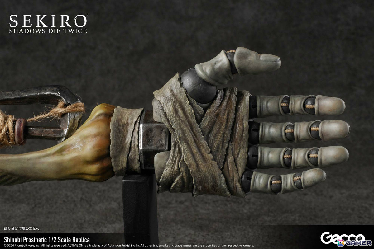 「SEKIRO: SHADOWS DIE TWICE」狼の義手が1/2スケールレプリカとなって登場！指先に至るまで細やかに動かせるフル可能モデルの画像14