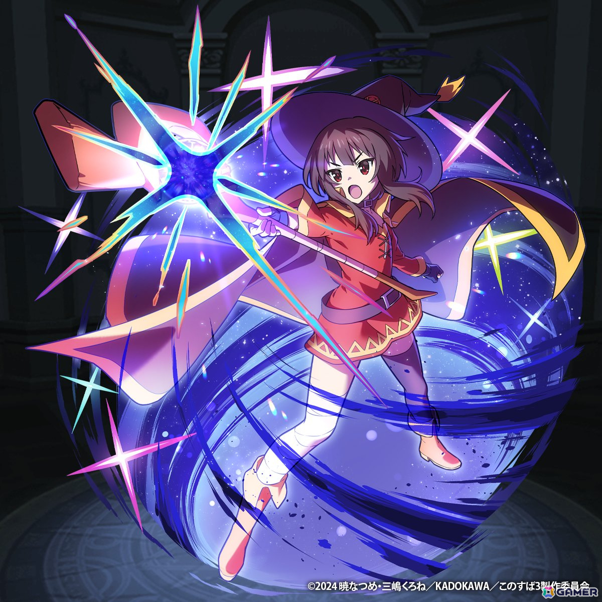 「猫とドラゴン」で「この素晴らしい世界に祝福を!3」とのコラボが開催中!コラボガチャにアクア、めぐみん、ダクネスが登場の画像
