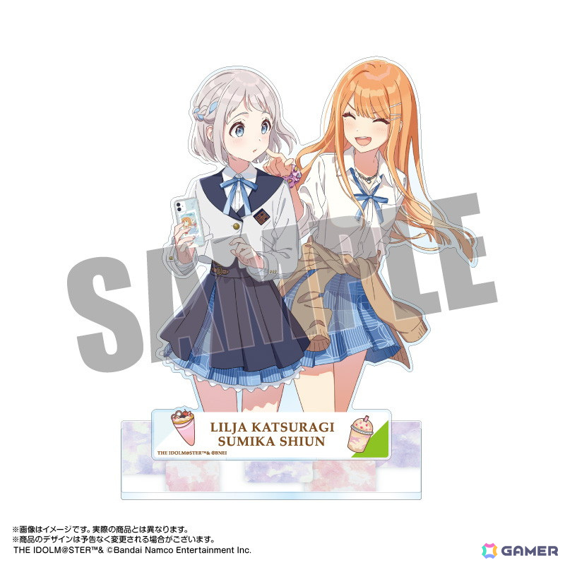 「学マス」サポートカードイラストのペアアクスタと各メンバーがCDジャケット風にデザインされたジャケデザアクキー＆スタンドが予約受付中！の画像5
