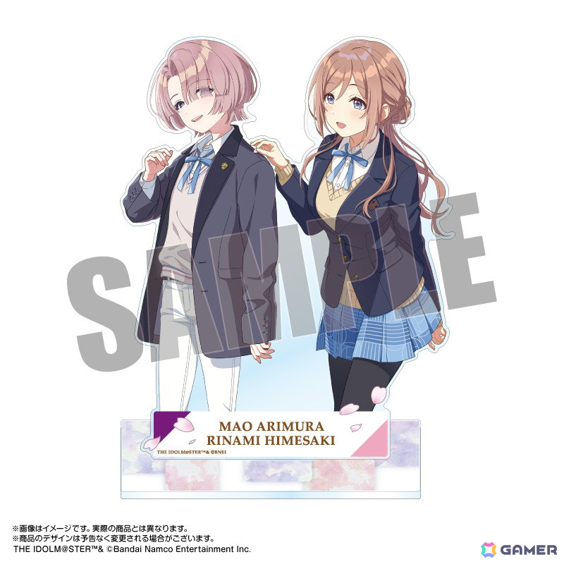 「学マス」サポートカードイラストのペアアクスタと各メンバーがCDジャケット風にデザインされたジャケデザアクキー＆スタンドが予約受付中！の画像7
