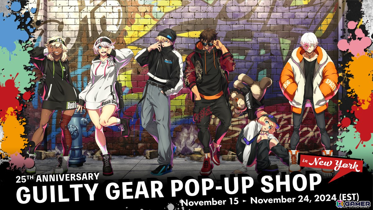 「GUILTY GEAR」25周年POP UP SHOPがニューヨークでも開催！期間終了後に全世界対応の通販が実施の画像