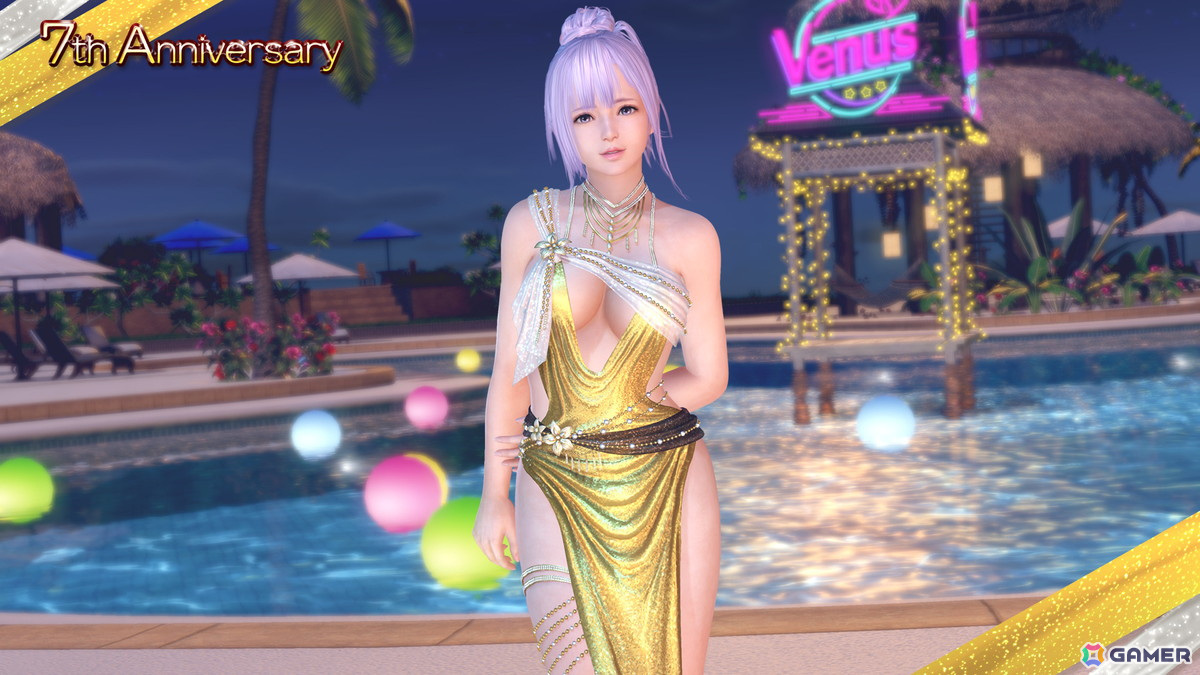 「DEAD OR ALIVE XVV」7周年記念SSR水着「ソワレ・ドーレ」が7thアニバーサリーコーデガチャとして登場！最大100連分無料で楽しめるの画像10