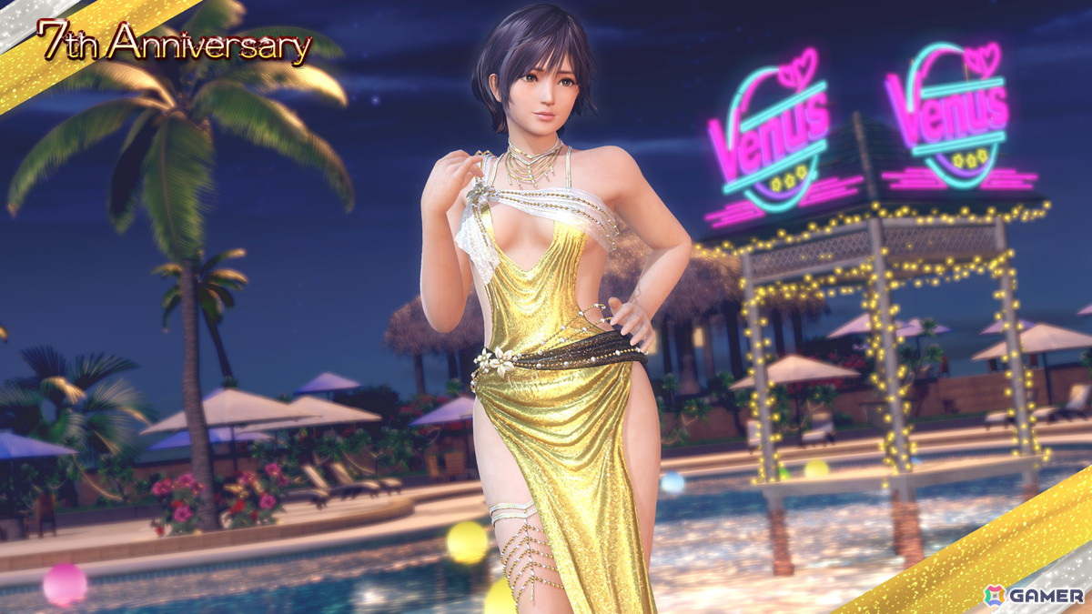 「DEAD OR ALIVE XVV」7周年記念SSR水着「ソワレ・ドーレ」が7thアニバーサリーコーデガチャとして登場！最大100連分無料で楽しめるの画像11