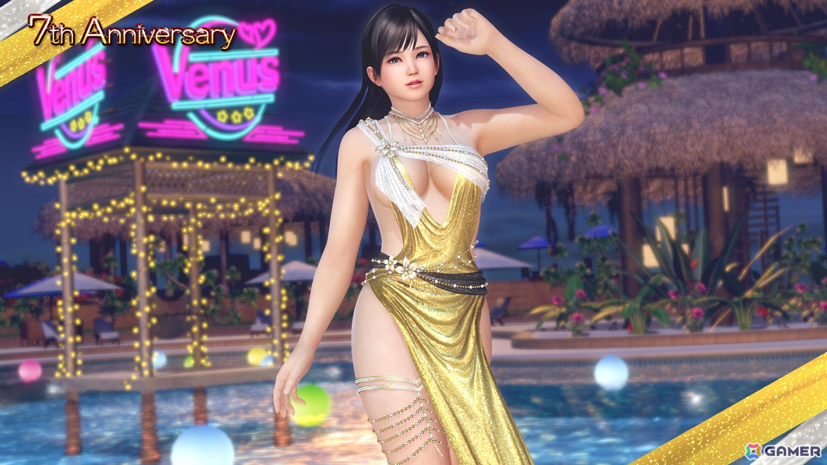 「DEAD OR ALIVE XVV」7周年記念SSR水着「ソワレ・ドーレ」が7thアニバーサリーコーデガチャとして登場！最大100連分無料で楽しめるの画像12