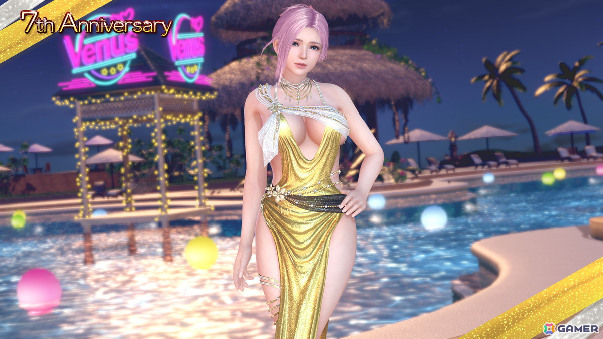 「DEAD OR ALIVE XVV」7周年記念SSR水着「ソワレ・ドーレ」が7thアニバーサリーコーデガチャとして登場！最大100連分無料で楽しめるの画像14