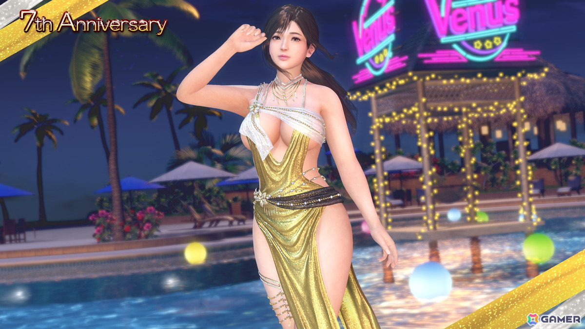 「DEAD OR ALIVE XVV」7周年記念SSR水着「ソワレ・ドーレ」が7thアニバーサリーコーデガチャとして登場！最大100連分無料で楽しめるの画像15