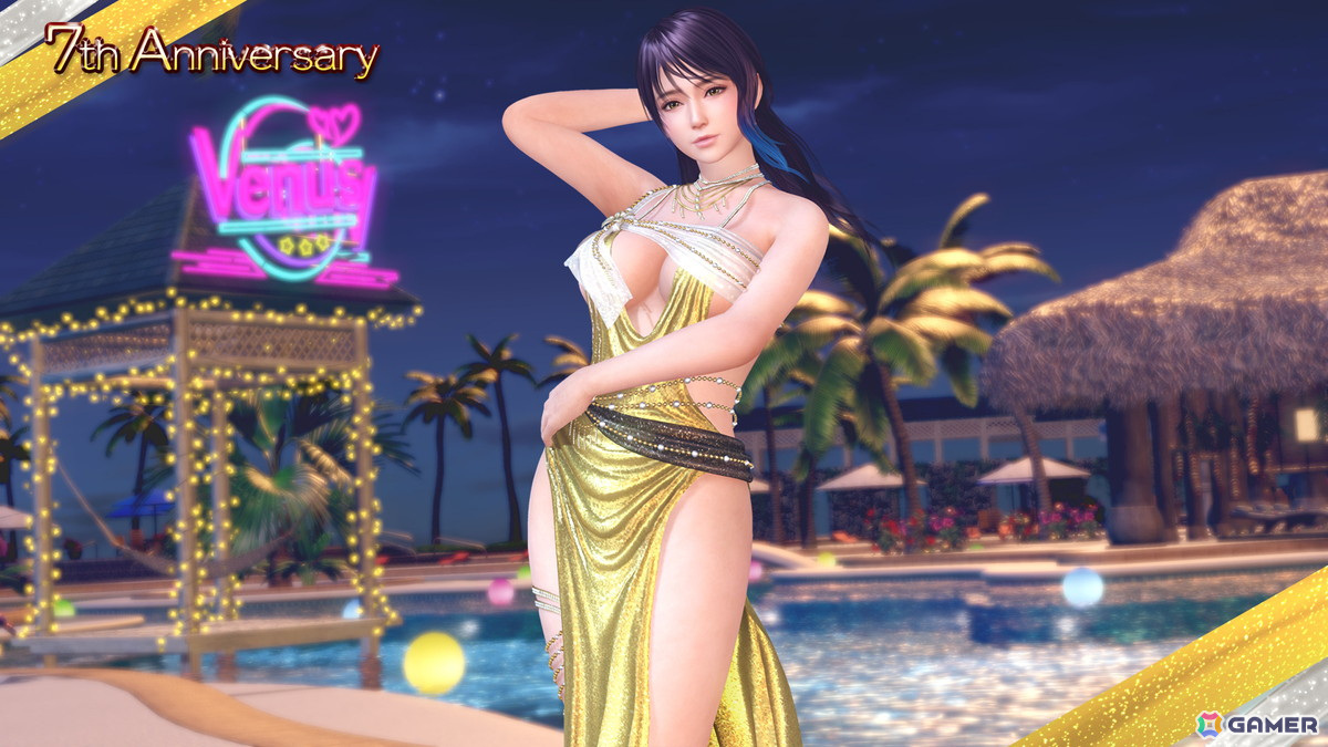 「DEAD OR ALIVE XVV」7周年記念SSR水着「ソワレ・ドーレ」が7thアニバーサリーコーデガチャとして登場！最大100連分無料で楽しめるの画像8