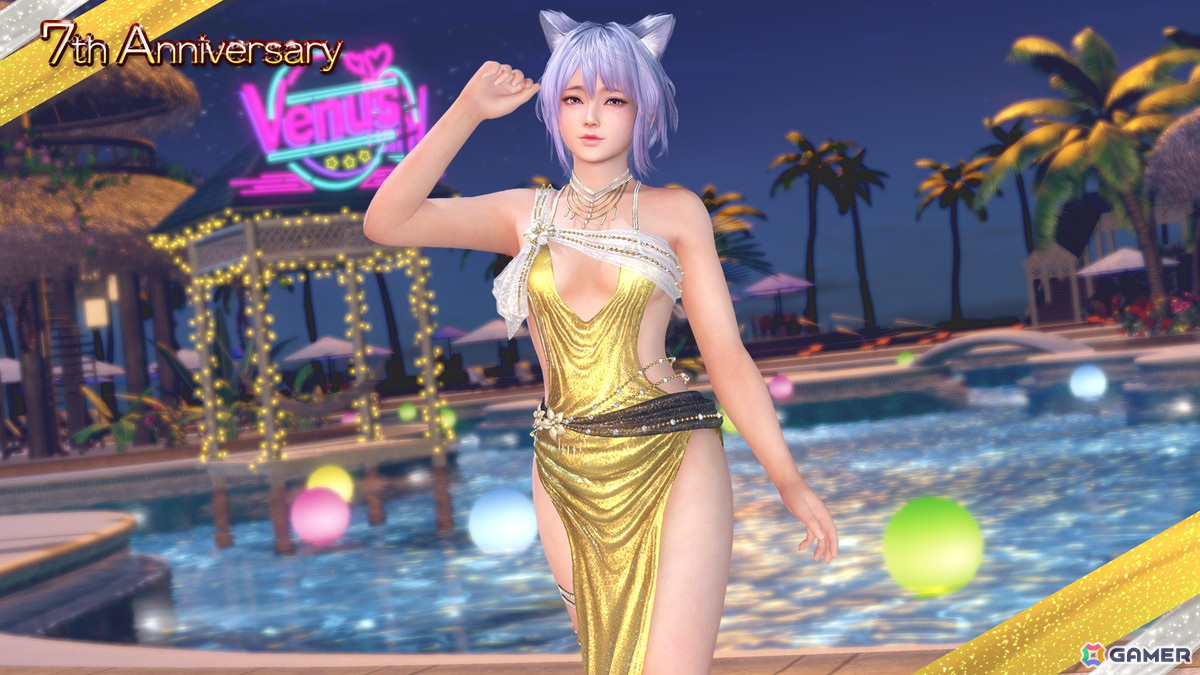 「DEAD OR ALIVE XVV」7周年記念SSR水着「ソワレ・ドーレ」が7thアニバーサリーコーデガチャとして登場！最大100連分無料で楽しめるの画像9