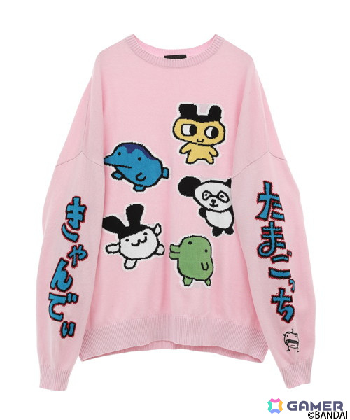 たまごっち×Candy Stripperのコラボアイテムが登場！平成レトロな雰囲気のたまごっちのグラフィックを使用したニットなどがラインナップの画像11