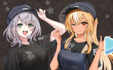 牛角とホロライブの不知火フレアさん、白銀ノエルさんのコラボ福袋が11月22日より販売！食事券、Tシャツ、ジョッキがセットに