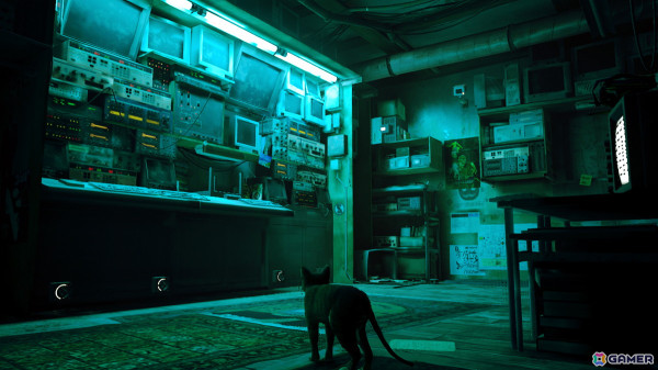 迷い猫アクションアドベンチャー「Stray」のSwitch版が発売！クロス新宿ビジョンでは猫とB-12が登場するオリジナル3D映像を放映中の画像