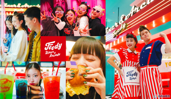 アメリカンダイナーをモデルにしたフード×アミューズメント施設「Feedy Diner＆Arcade」が11月21日にイオンモール茨木でオープン！の画像1