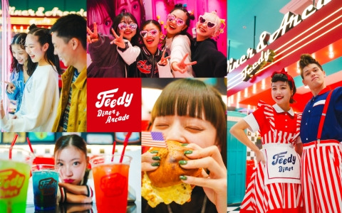 アメリカンダイナーをモデルにしたフード×アミューズメント施設「Feedy Diner＆Arcade」が11月21日にイオンモール茨木でオープン！