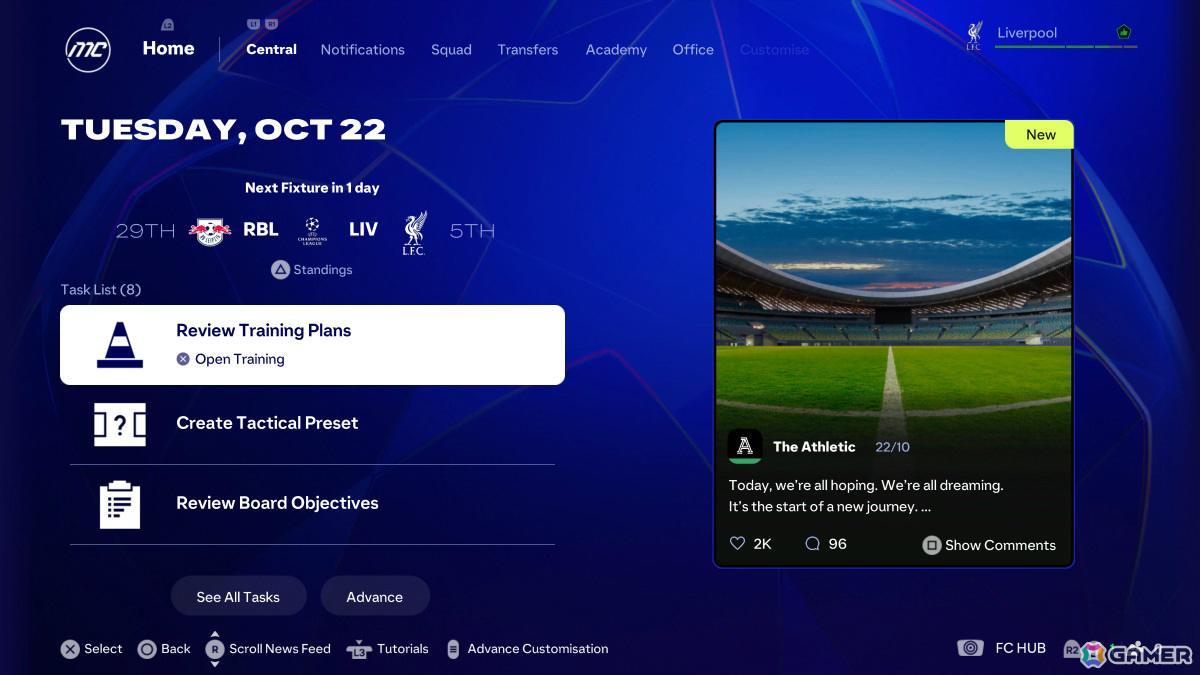 「EA SPORTS FC 25」キャリアモードの新機能「ライブスタートポイント」が11月21日に実装！の画像2
