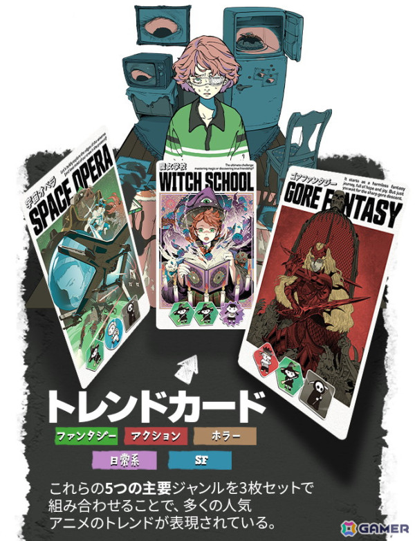 アニメスタジオ経営ボードゲーム「JISOGI: アニメスタジオタイクーン」のKickstarterキャンペーンが目標額の963％を達成！の画像2