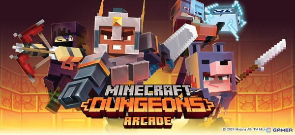 最大4人の協力アクション「Minecraft Dungeons Arcade」が国内のアミューズメント施設で順次稼働！の画像1