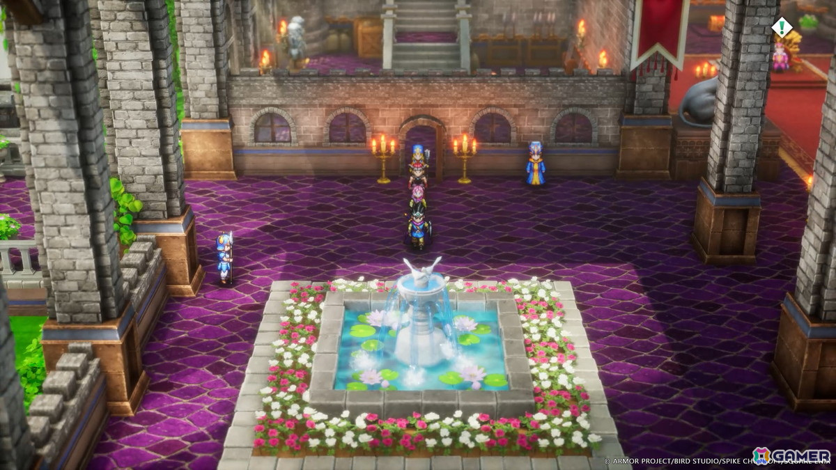 洞くつを抜けると謎のお城へ到着。こんなところになぜお城が？