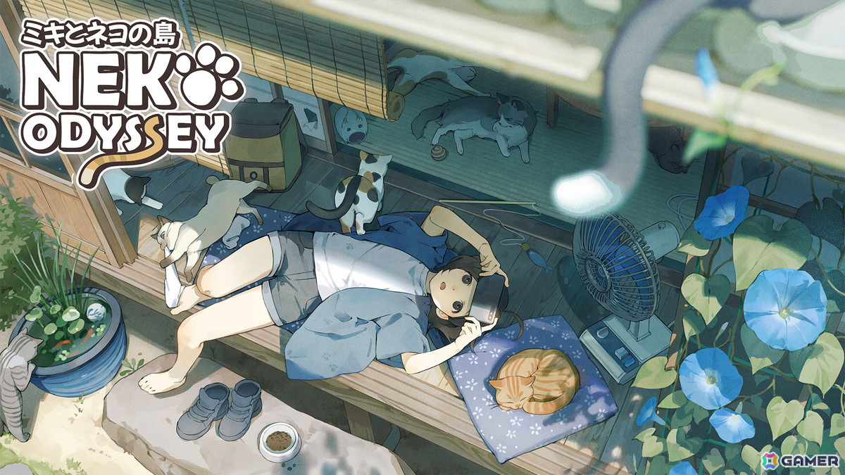 ネコフォト集めカジュアルADV「ミキとネコの島 -Neko Odyssey-」の配信日が12月16日に決定！体験版にプロローグが追加の画像