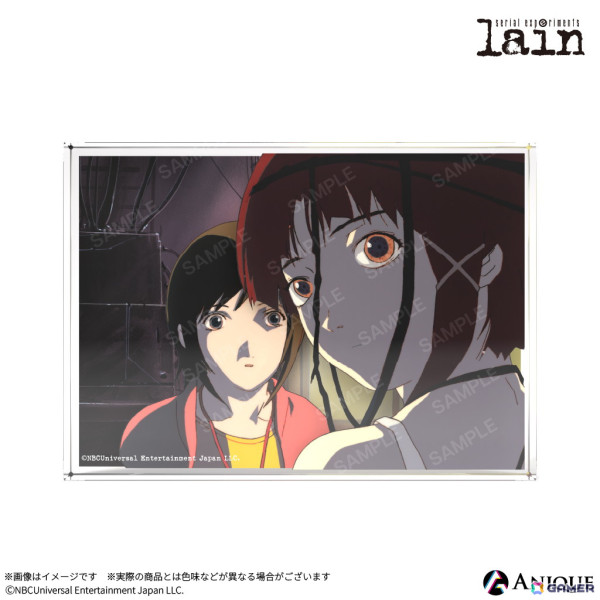 「lain」のオンライン展示会「Weird展」が11月29日から開催！30枚限定の複製セル画やCD⾵アクリルブロックなど公式グッズの受注が開始の画像3