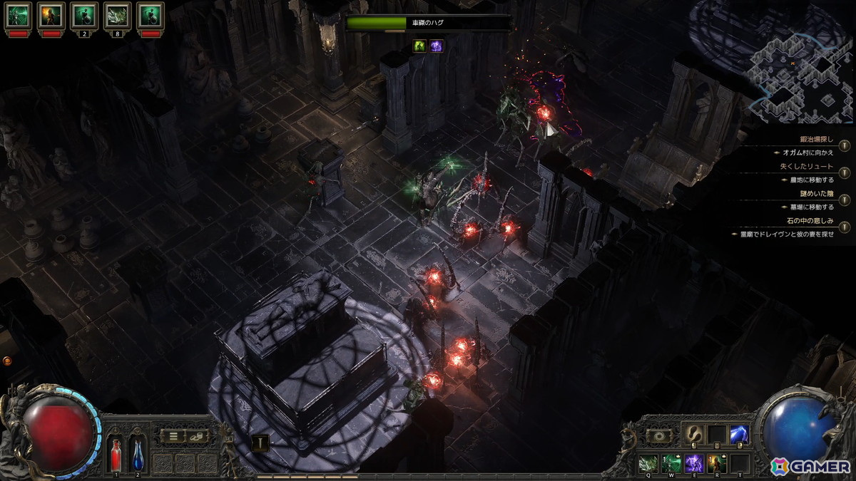 「PoE2」アーリーアクセス先行プレイ会をレポート:“スキルジェム”システムで“ビルド考案”を最序盤から楽しめる!エンドコンテンツの紹介やインタビューもの画像