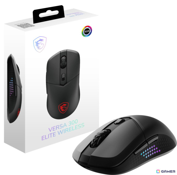 MSI、ゲーミングマウス「VERSA 300 ELITE WIRELESS」を11月29日に発売！有線と無線接続に対応したシンプルな形状のマウスの画像1