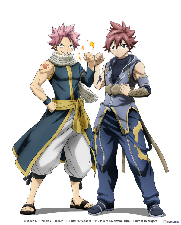 TVアニメ「FAIRY TAIL 100年クエスト」×「FARMAGIA」ナツとテンが拳を合わせるコラボビジュアルが解禁！の画像1
