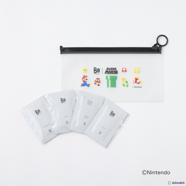 「スーパーマリオ」コラボデザインのスキンケアセット＆青汁セットが「Be」より発売！「MARUNOUCHI BRIGHT HOLIDAY 2024」が開催中の画像2