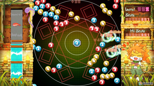 アーケードゲーム「シメンソカス」がAPM3筐体で稼働開始！的確な判断と正確なレバー操作で迫りくる数字を消していく全方位STGパズルの画像3