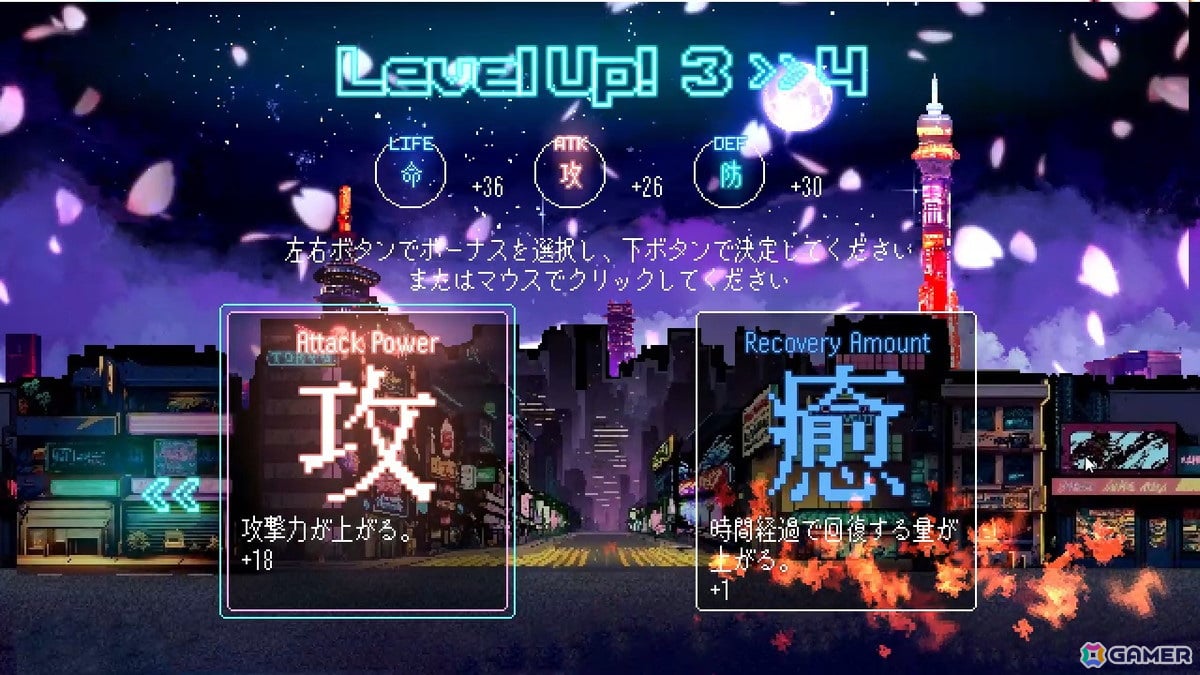 左右から迫りくるゾンビの群れを倒していく2Dアクションゲーム「Tokyo Waning Moon」がSteamで配信！の画像9