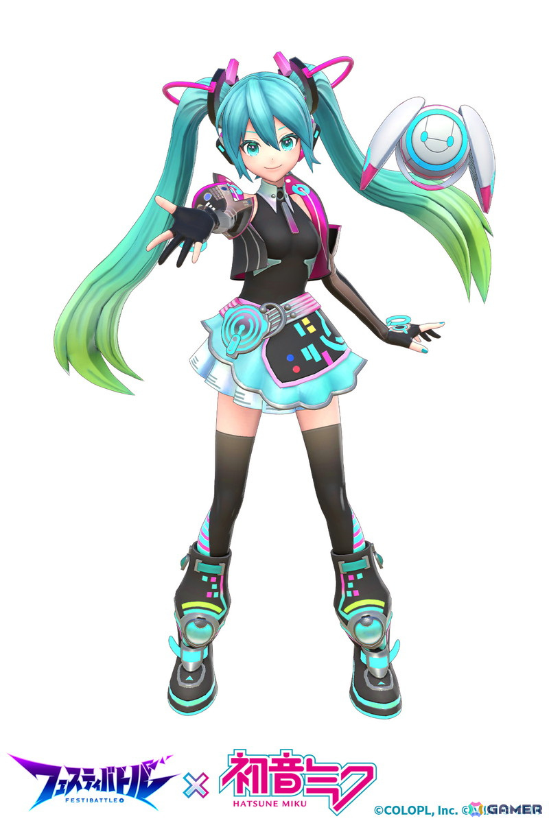 「フェスティバトル」で「初音ミク」とのコラボイベントが11月29日より開催！2種のコラボ衣装を身にまとった初音ミクがヒーローとして登場の画像2