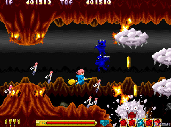 主人公・コットンを操作して獣心を退治していくシューティングゲーム「アーケードアーカイブス コットン」が11月28日に配信！の画像