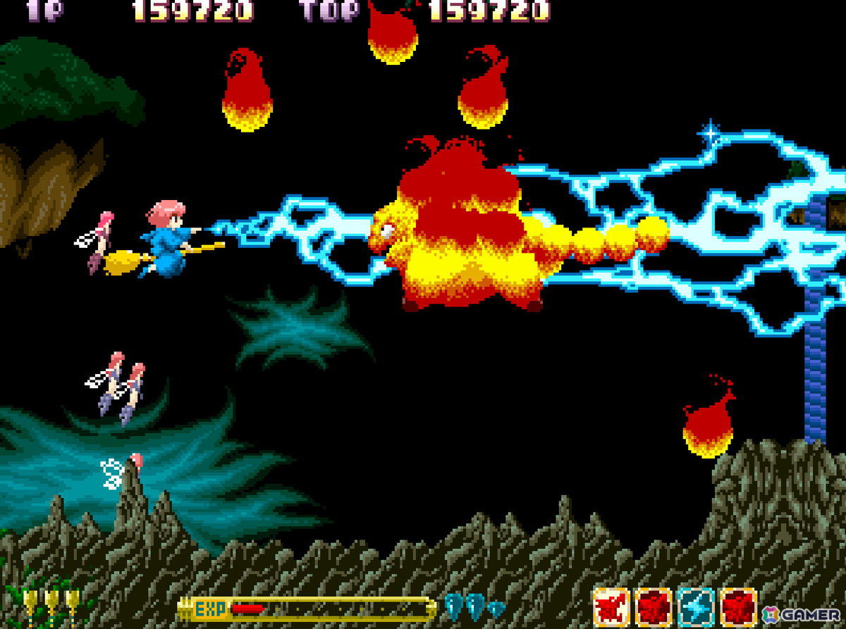主人公・コットンを操作して獣心を退治していくシューティングゲーム「アーケードアーカイブス コットン」が11月28日に配信！の画像3