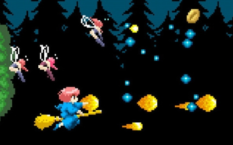 主人公・コットンを操作して獣心を退治していくシューティングゲーム「アーケードアーカイブス コットン」が11月28日に配信！