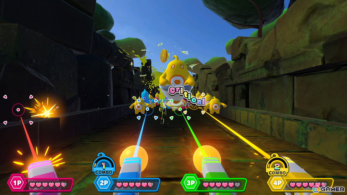 パーティー系ガンシューティング「バン！バン！バンディッツ」がSwitch向けに発売！高難度モードやチームバトルなどの対戦プレイ機能も搭載の画像