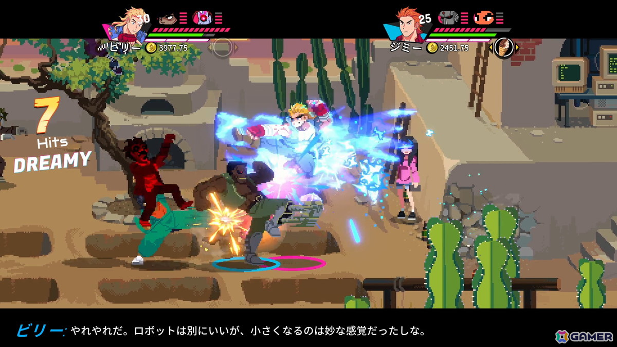 「熱血硬派くにおくん外伝 リバーシティガールズ2」ビリー＆ジミーがプレイアブル参戦する「ダブルドラゴンDLC」は12月5日に配信！の画像