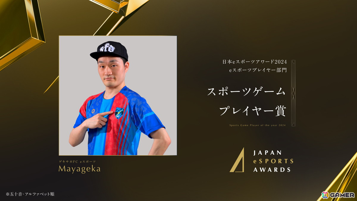 「日本eスポーツアワード2024」ファンによる全68,453票から選ばれたeスポーツプレイヤー部門の受賞者が公開！の画像