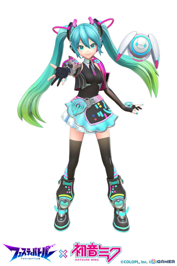 「フェスティバトル」で「初音ミク」とのコラボイベントが開催！新ヒーローとして「初音ミク」が参戦＆コラボガチャが1日1回無料の画像3