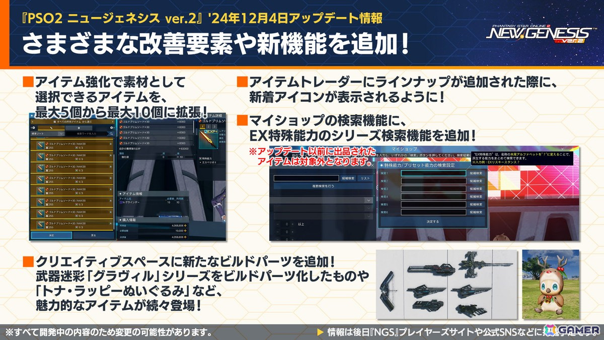 「PSO2 ニュージェネシス」で「葬送のフリーレン」とのコラボが決定！冬の中規模アップデート「光の祝祭と闇の暴王」や「超・創世祭」、MBTLコラボの情報もの画像