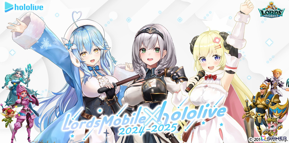 「ロードモバイル」で「ホロライブ」とのコラボイベントが開始!白銀ノエルさん、角巻わためさん、雪花ラミィさんとイベントに参加して特典をゲットしようの画像
