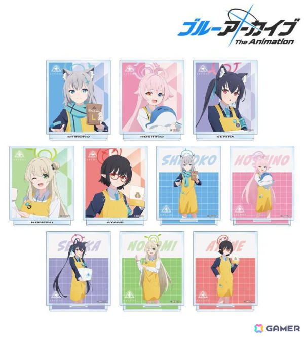 アニメ「ブルアカ」より描き下ろし ショップ店員ver.のアクスタなどが「AMNIBUS」にて受注受付中！の画像2