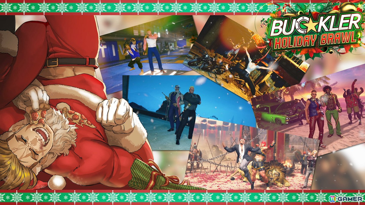 「スト6」クリスマス気分を盛り上げる「BUCKLER ホリデーパーティー」ファイティングパスが配信！全体バトルバランス調整もの画像5