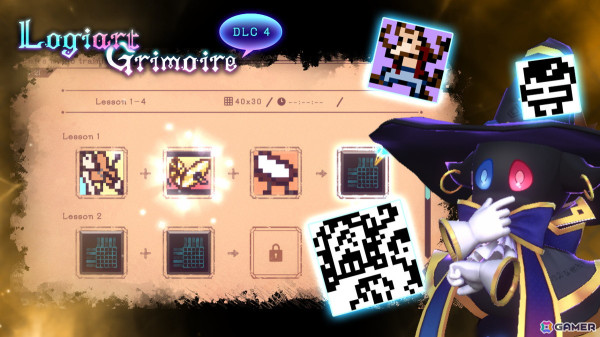 「Logiart Grimoire」Steam版で追加DLC第2弾が配信！数字のパズル「ロジアート」と言葉のパズル「フュージョン」を合体させたパズルゲームの画像1