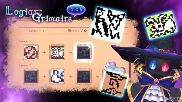 「Logiart Grimoire」Steam版で追加DLC第2弾が配信！数字のパズル「ロジアート」と言葉のパズル「フュージョン」を合体させたパズルゲームの画像2